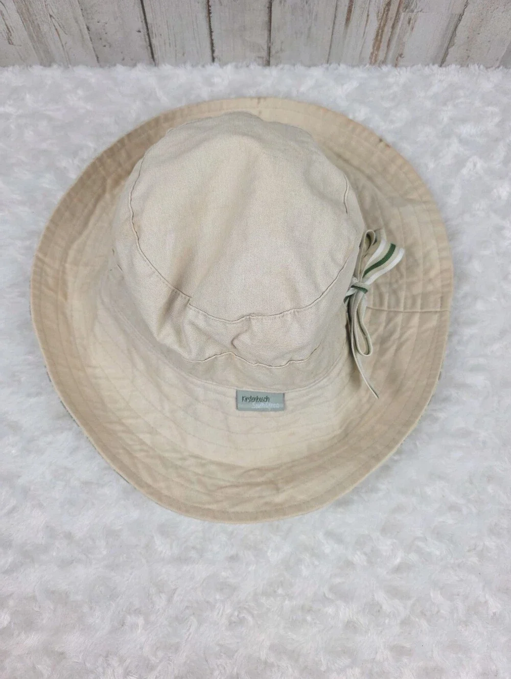 Kirstenbosch South Africa Bucket Hat Beige Linen Size Medium